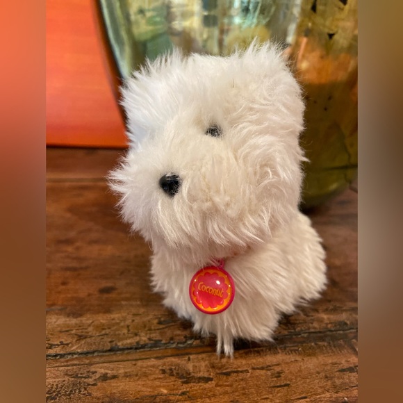 American Girl Other - American Girl Coconut White Plush Dog with Collar and Tag